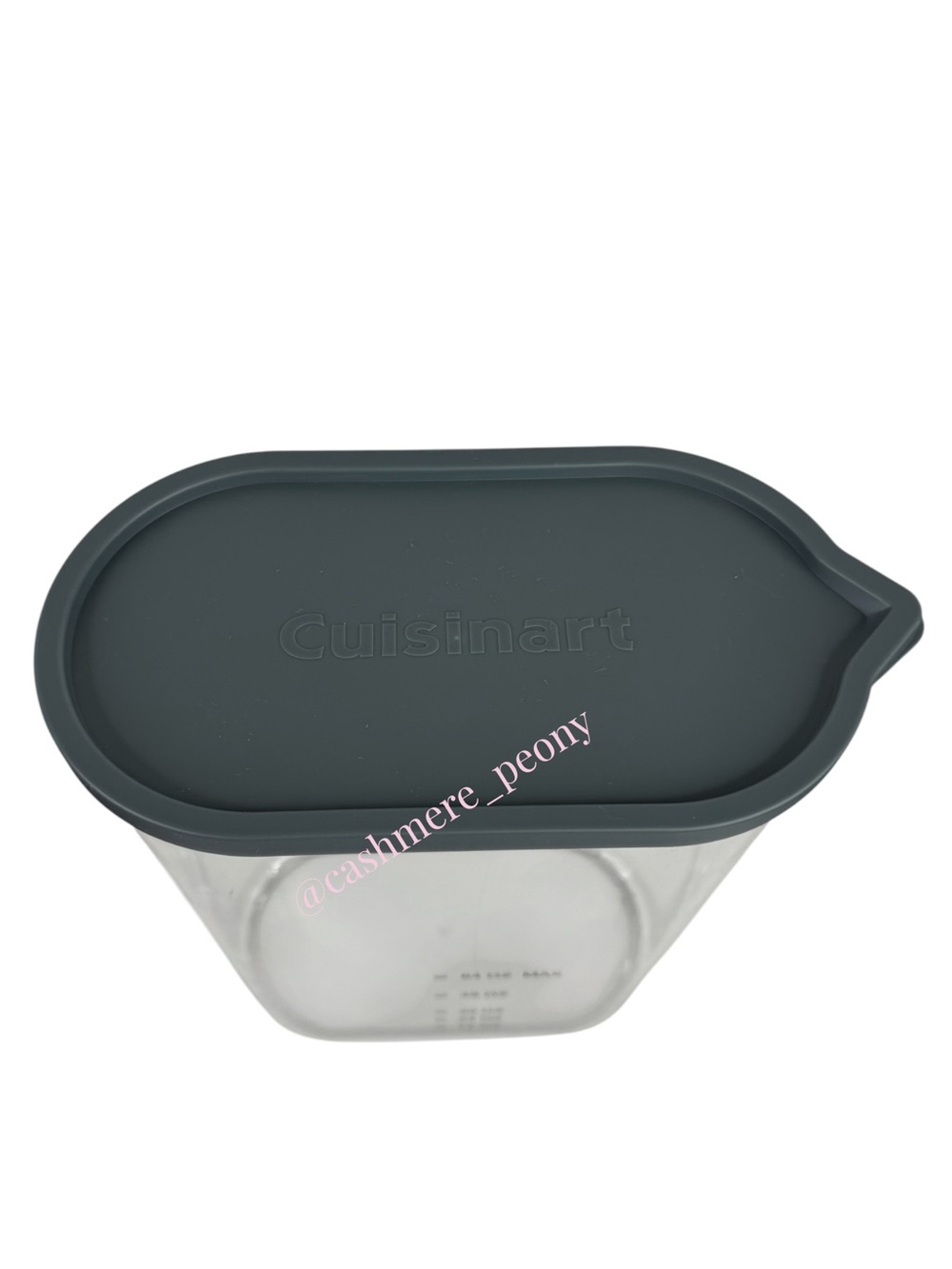NEW Cuisinart Clear Plastic Food Storage Container with Grey Lid - Picture 4 of 6